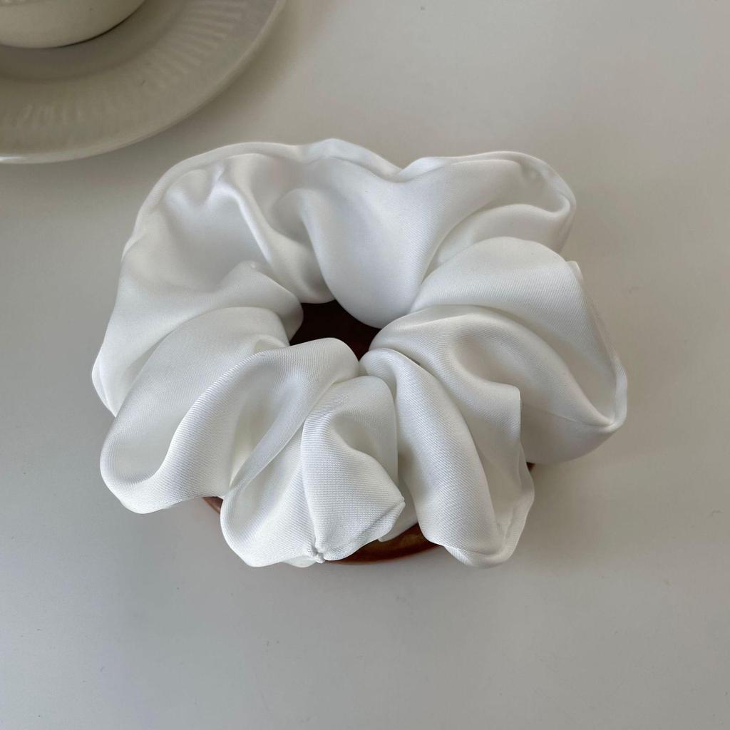 Luxury Satin Hair Tie: High-End French Design, Korean Leather Style
