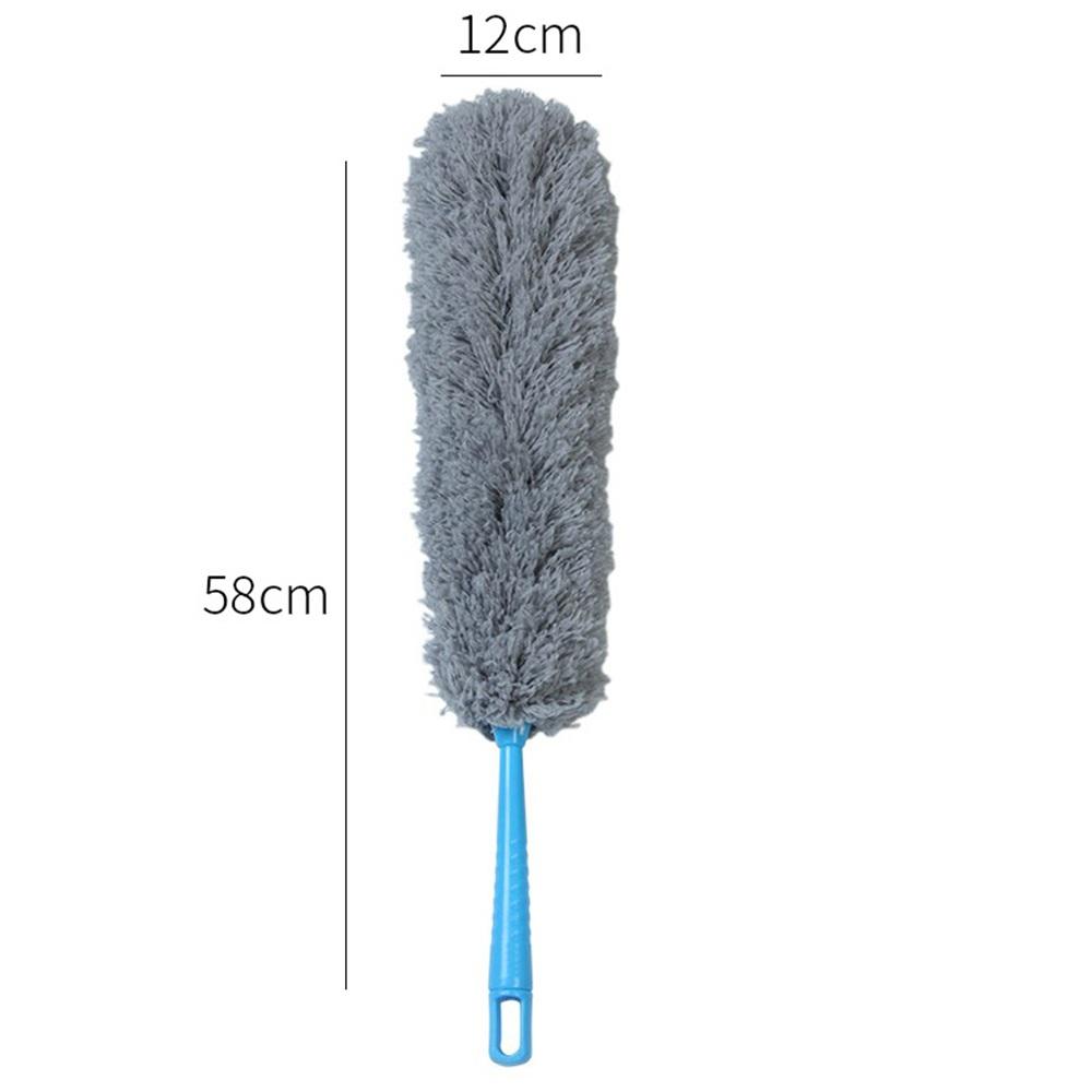 

Soft Microfiber Dusting Duster Bendable Chenille Duster Portable Hangable Cleaner Brush Anti-Static Flexibl Duster Cleaning Tool серый