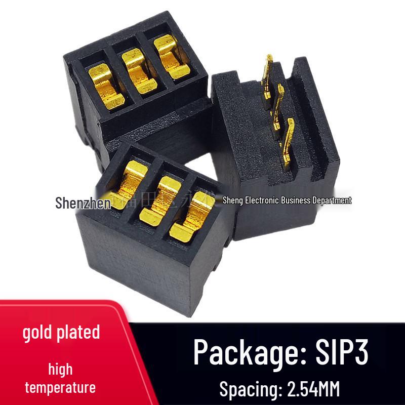 

High-Temp Resistant SIP3 Gold-Plated IC 3P Single Row Aging Test Socket, 2.54MM SIP3 - 2.54mm
