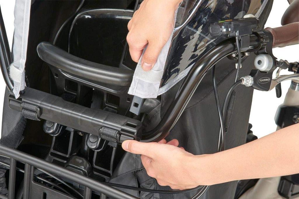 OGK Giken Rain Cover for Front Child Seats with Headrests Black (RCF-008),