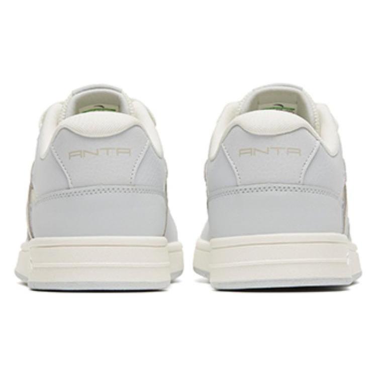 New Anta Life Collection Slip Resistant Low top Skateboard Shoes Men's Gray White 112258068-3