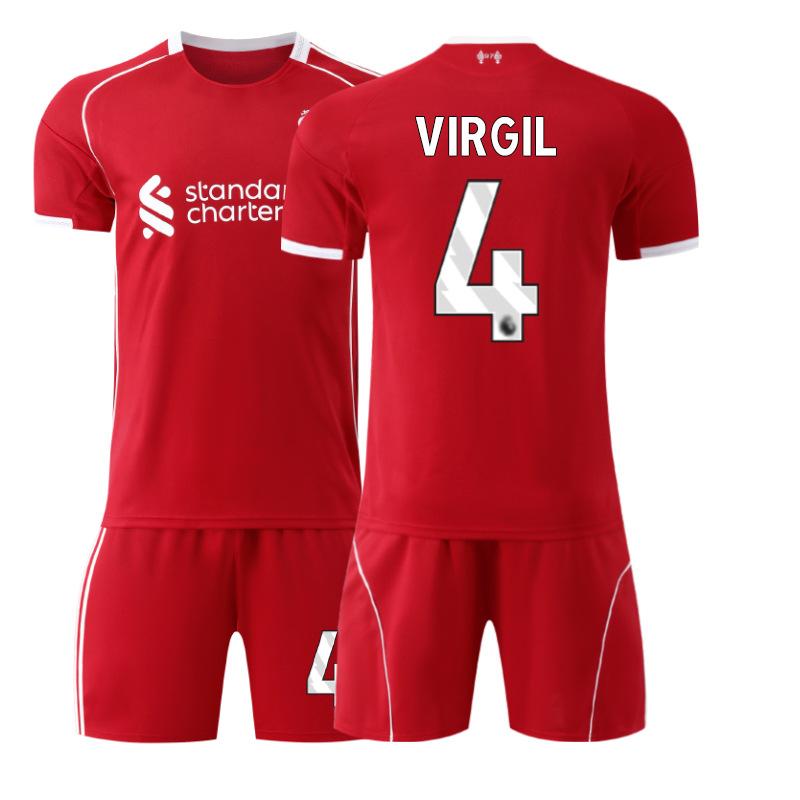 2 Liverpool domácí č.. 1 dres Salah Wirtz Isaac fotbalový dres sada pánská 2 Rota