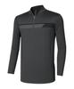 EZBUY Men'S Mark Pro Functional Long Sleeve Zip-Up T-Shirt 5 Colors (Type B)
