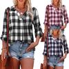 Women's Fashion Casual 3/4 Sleeve V Neck Blouses & Shirts