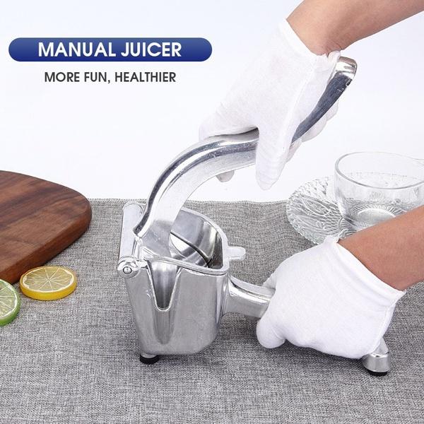 Silver Metal Manual Juicer Orange Fruit Squeezer Kitchen Gadgets Household Multi-functional Juicer Kitchen Tools Accessories