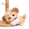 Baby Face Plush Charm Cute Fluffy Animal Pendant Soft Cat Tiger Rabbit Kawaii Key Ring Panda Puppy for Backpack Keys Stress Relief Gift Accessory