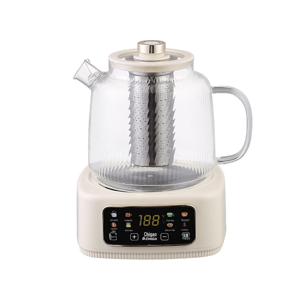 Smart Glass Tea Brewer: Versatile Household & Office Kettle for Brewing and Stewing Flower Teas.