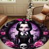 Gothic Fashion And Mystery Round mat, Anti-slip Circle Carpet Chair rug For livingroom,Bedroom, doormat home decor Gift Christmas Gifts