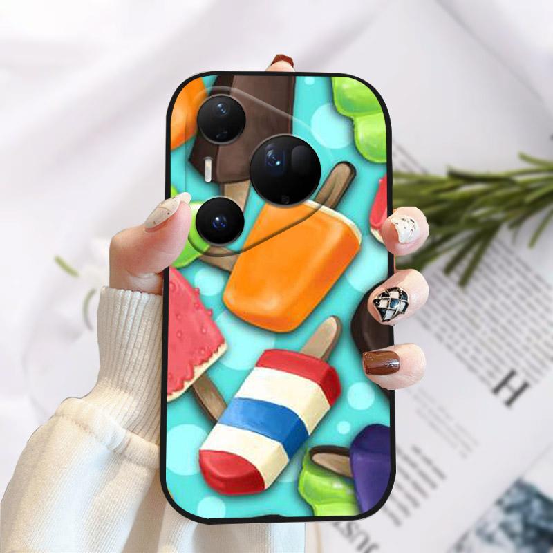 Phone Case For Huawei Pura 80 Ultra Pretty Stylish Painting Soft TPU Silicone Shockproof Cover For Huawei Pura80Ultra Fundas