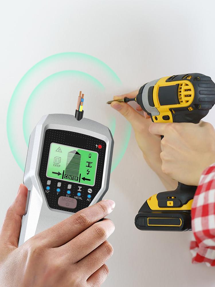Handheld Wall Metal Detector Battery Powered Metal Detection Instrument Multi-Purpose Post Measuring Instrument for Wood Drywall