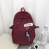 Schoolbag female large capacity simple Japanese ins junior high school student backpack Korean version ins Harajufeng casual backpack