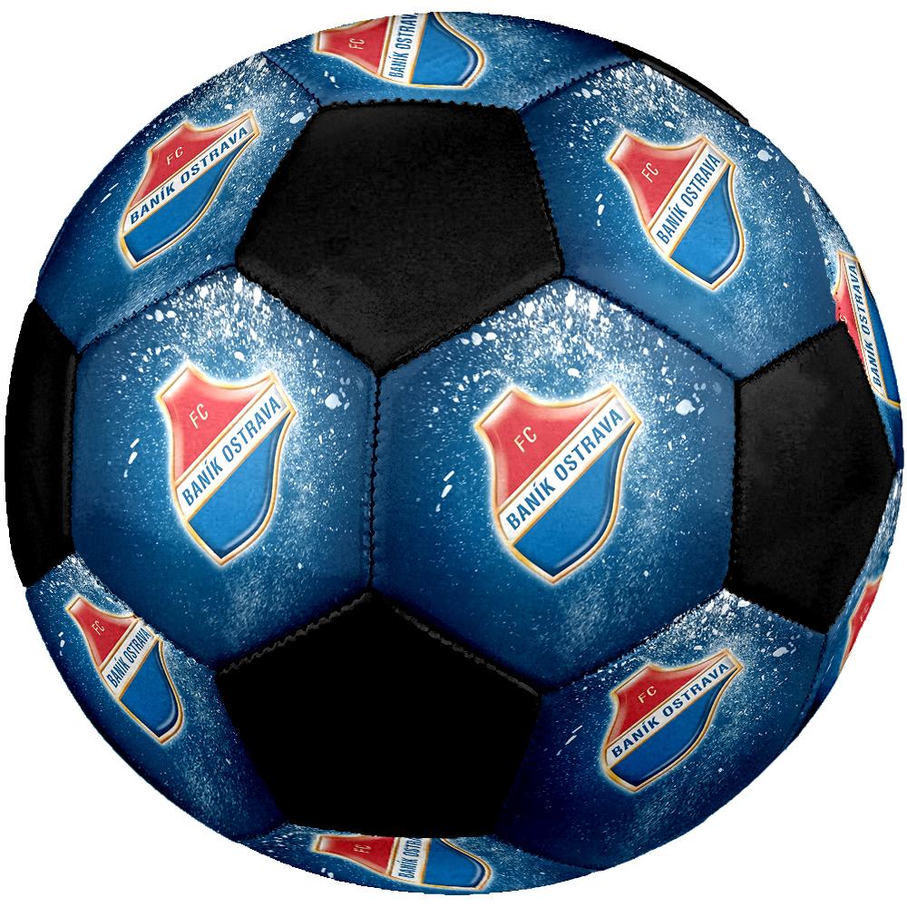 SIZE 5 FC Baník Ostrava Soccer Ball Colorful All Ages Machine Stitched PVC Competition Ready Durable High-Bounce