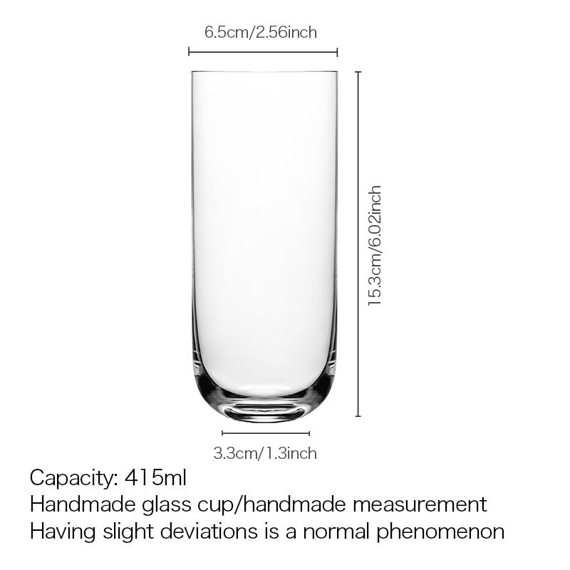 

Хрустальный бокал CRISON LD3301 без свинца для коктейлей лонг-дринк, бытовой стакан для сока, стакан для молока, стакан Коллинз, стакан Хайбол 415ML