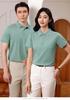 Ice Silk Polo Work Shirt - Short Sleeve, Logo Print, Summer Team Uniform