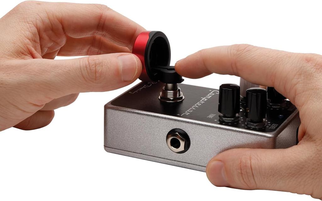 Fußschalter-Topper von 1 D'Addario PW-FST-02BURD (Paket 2) (1 Blau, Rot)