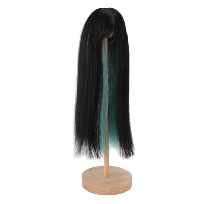 Long Straight Doll Wig Two Color DIY Doll Hair Wig High Temperature Fiber Doll Replacement Wig for