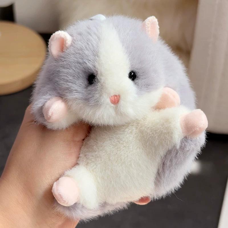 New Products Cute Golden Bear Little Hamster Plush Toy Cartoon Cute Pet Keychain Bag Pendant Girl Style To Good Friends