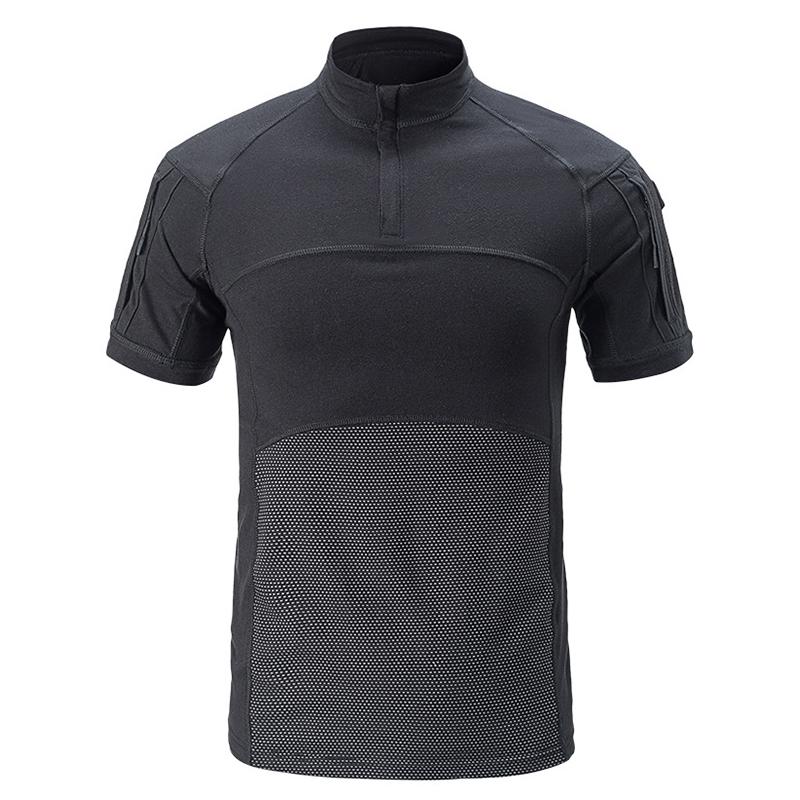 Камуфляжные армейские тактические футболки мужские летние солдатские ...