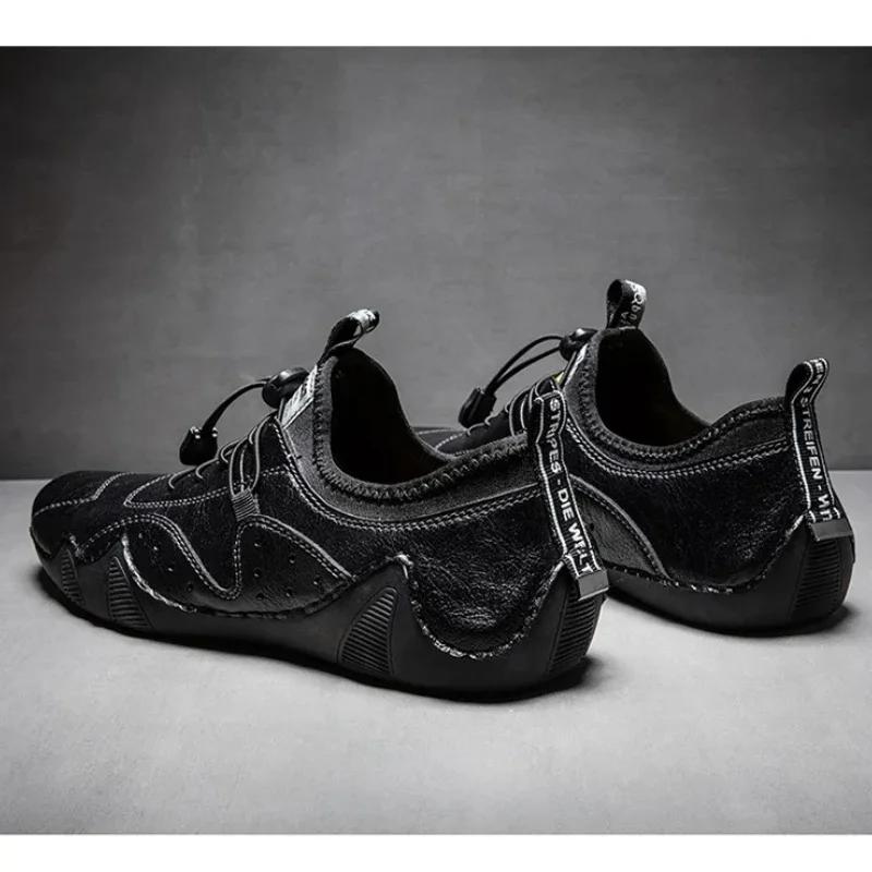 Fashionable Men's Bare Boots Breathable Retro Trendy Street Style Casual Shoes Fitness Training Daily Activity Commuting Shoes