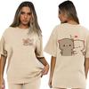 Bubu Dudu Velikost EU Topy Roztomilé tričko Manga Ženy Muži Legrační tričko Grafika Tričko pro volný čas Y2k Streetwear Kreslené gotické oblečení
