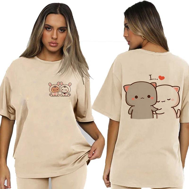 Bubu Dudu Velikost EU Topy Roztomilé tričko Manga Ženy Muži Legrační tričko Grafika Tričko pro volný čas Y2k Streetwear Kreslené gotické oblečení