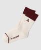 LECOQ Life Logo High Socks - Ivory Qr323Asc82
