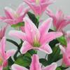 Multicolor Artificial Lilis Realistic Silk Flower Fake Flowers  Wedding Home Party Decor