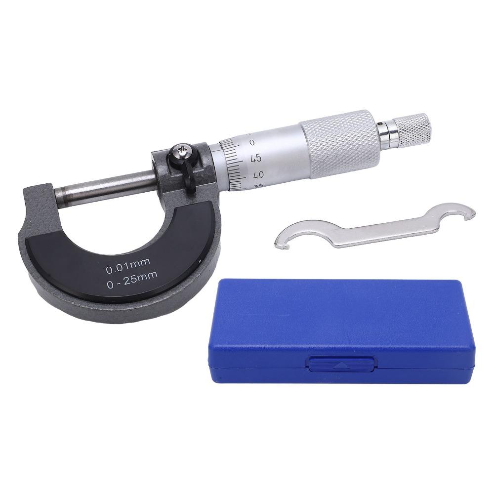 0.01mm Resolution Thickness Gauge 0-25mm Range Precision Micrometer Industrial Use