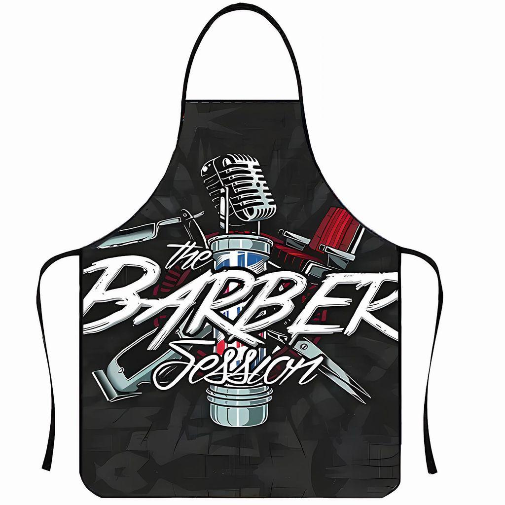 Nosleeve Waterproof Apron For Kitchen And Grilling With Colorful Abstract Design