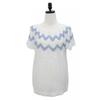Shiz Madam Long Sleeve Tee Cotton Linen Punching Wave T57546