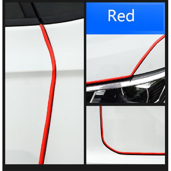 Car Door Edge Scratch Protector Strip Guard Trim Auto Door Anti Collision Strip Doors Moldings Adhesive Scratch Protector Interior Mirrors 6