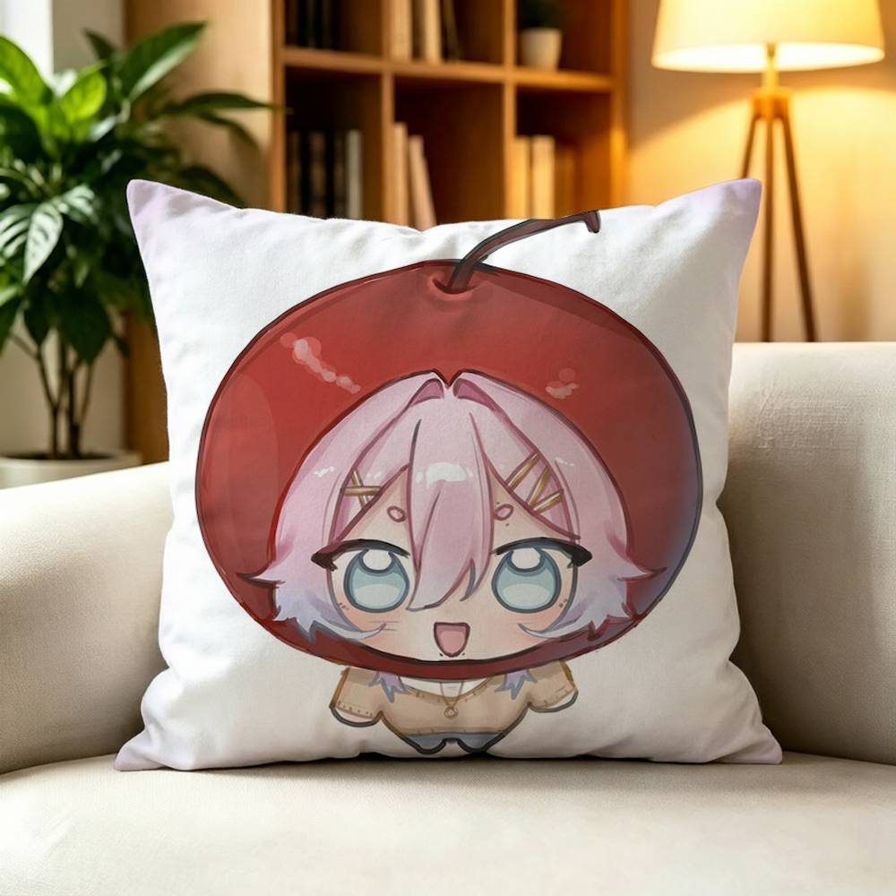 14DWY 14 Days With You Ren Double-Sided Printed Cushion Cover Bedroom Bedside Sofa Pillow Case