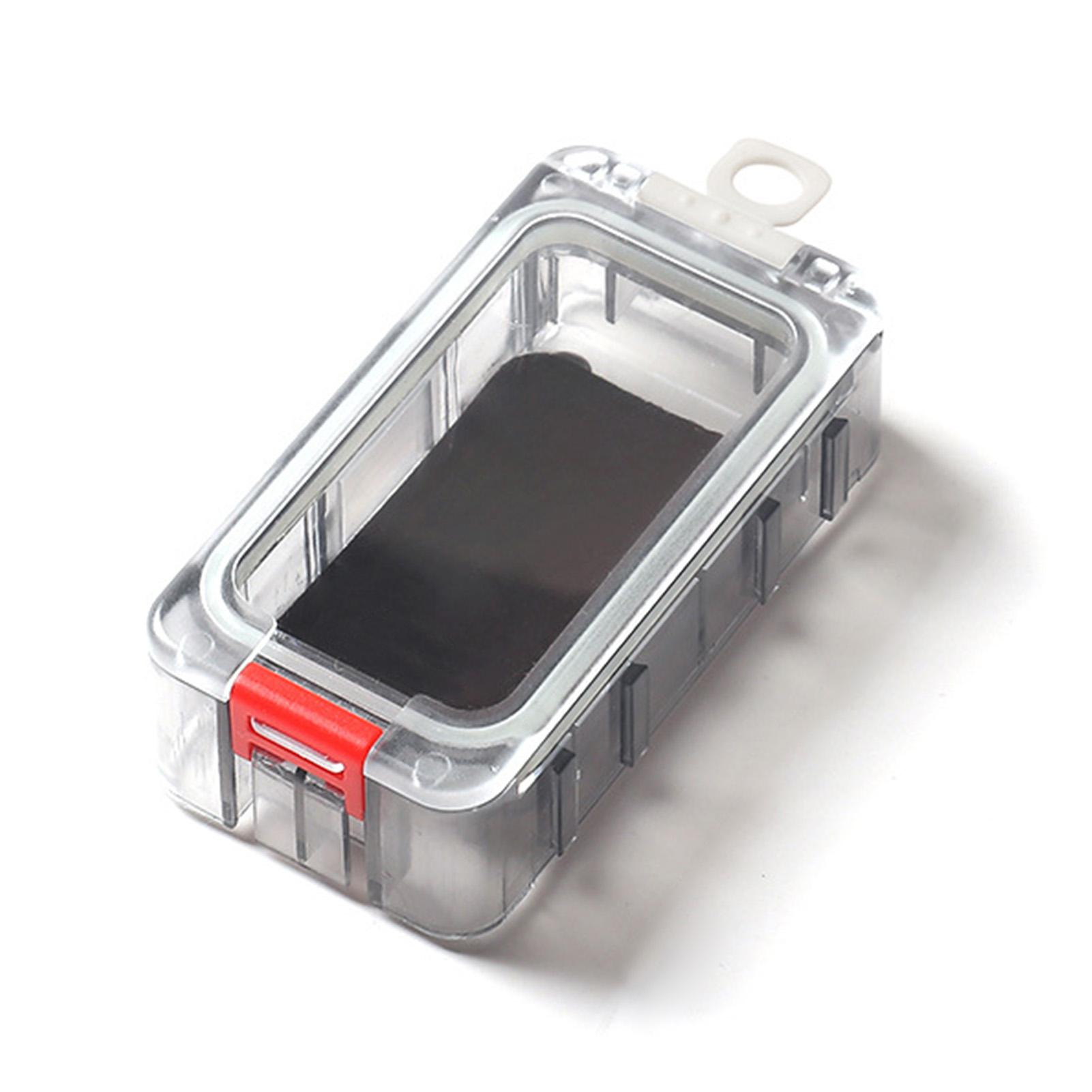 

Коробка для рыболовных снастей, светящаяся в темноте, магнитная, с дождезащитным уплотнением, контейнеры для инструментов для наживки, приманки, соединяемые Red White 1Pcs