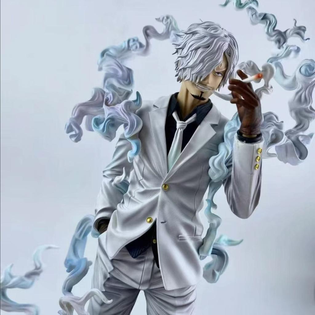 Statua Figura Anime One Piece Statua Pirata del Cappello di Paglia Figura Gk Sanji Zoro Luffy Statua Personaggio Cartone Animato Popolare Regalo Sorpresa