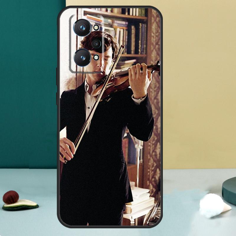 Cool Music Violin For Realme 11 10 12 13 14 Pro Plus GT 7 6 5 Pro GT 6T C67 C61 C53 C51 C21Y C25S C75 C55 Case