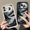 For iPhone 17 Pro Max Case Ink Landscape Painting Shockproof Silicone Cover For Funda iPhone 16 Pro Max 11 12 13 14 15 16E Air