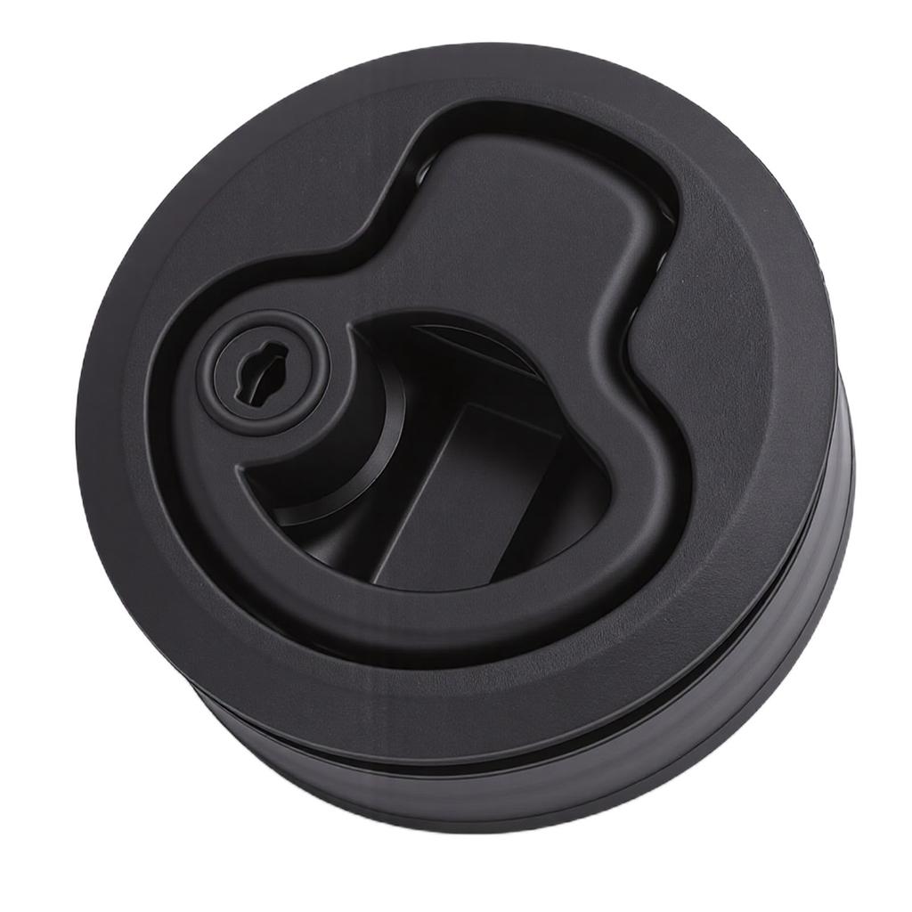 RV Boat Hatch Latch Flush Mount Round Pull Latch Lock with 2 Keys for Marine Camping Vehicle