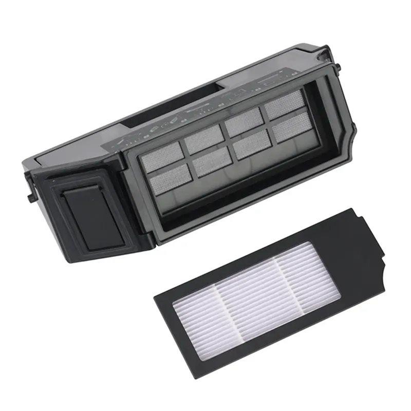 A02V-For Ecovacs Deebot X1 OMNI/X1 TURBO/T10 Robot Vacuum Cleaner Dust Box Accessories HEPA Filter Replacement Part Dust Bin