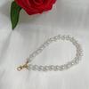 DIY Short Imitation Pearl Beaded Pendant Keychain for Bags & Phone Cases