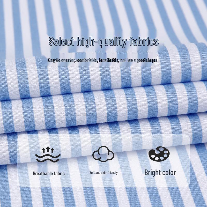Men's Striped Non-Iron Long Sleeve Shirt—Spring/Summer Collection