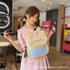 Schoolbag1011 New Korean Version of Fashion Versatile Soft Cute Girl Backpack Cute Cartoon Cat Travel Student Schoolbag