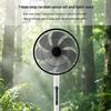 Ventilador de Chão Oscilante de Alta Potência com 7 Pás para Casa, Dormitório, Escritório - Design Vertical Plano