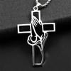 Hot Sale Men's Stainless Steel Necklace Pendant Prayer Men's Faith Gifts Gifts