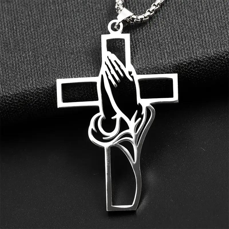 Hot Sale Men's Stainless Steel Necklace Pendant Prayer Men's Faith Gifts Gifts