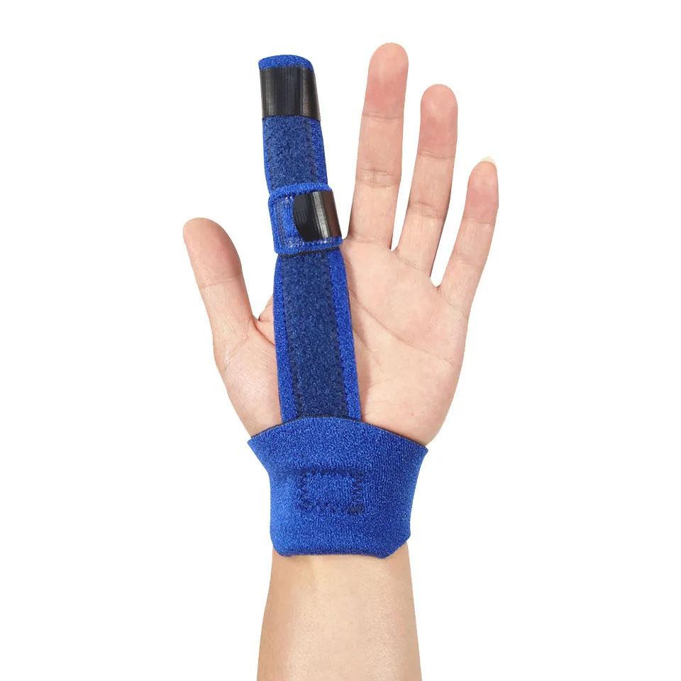 Gobygo 1 Stück Fingerorthese Daumenpflege Integrierte Aluminiumlegierung Fixierung Verstellbare Stütze Stabilisator Arthritis Schmerzlinderung Gesundheit