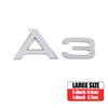 Black/Silver Letters Numbers A3 A4 A5 A6 A7 A8 Emblem for I8 Car Trunk Fender Nameplate Logo Sticker Auto Styling Accessories O9s4