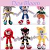 Adorável Brinquedo de Pelúcia Sonic The Hedgehog Shadow Amy Rose Knuckle Tail de 28cm Para Todas as Idades