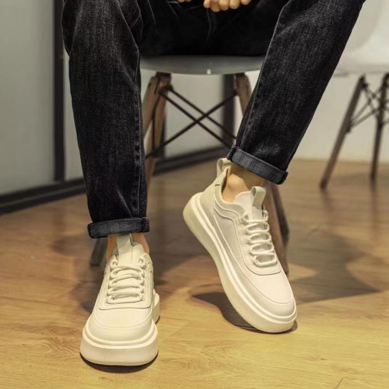 Men's Casual Shoes 2025 Summer New Men's Shoes Breathable Board Shoes with Increased Thickness and Small White Shoes Men Shoe