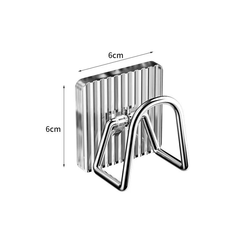 

Вешалка для полотенец, вешалка для салфеток, без пробивных крючков, настенная для ванной комнаты, утолщенная, с высокой несущей способностью, вешалка для фильтра, держатель для мыла