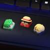 One Piece Animefigur Luffy Sanji Zoro DIY Tangentlock Söt Tecknad Kors Mekaniskt Tangentbord ESC Bas Tangentlock Gåva
